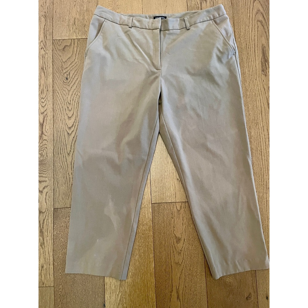 George Womens Tan Dress Pants Size 16 Khaki Beige Business Casual Trousers